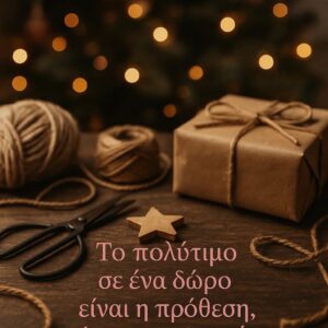 πρετοιμασία πακέτου δώρου σκηνή προετοιμασίας